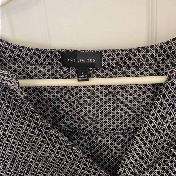 The Limited Long-sleeve Blouse - Navy/White - Picture 2 of 4